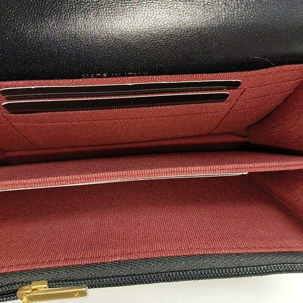 Quilted Lambskin Shoulder Bag Black