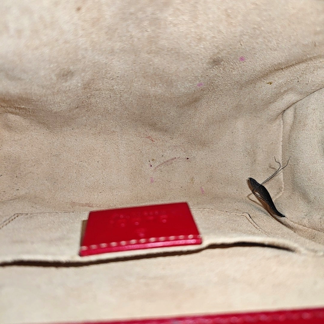 Padlock Small Monogram Calfskin Red