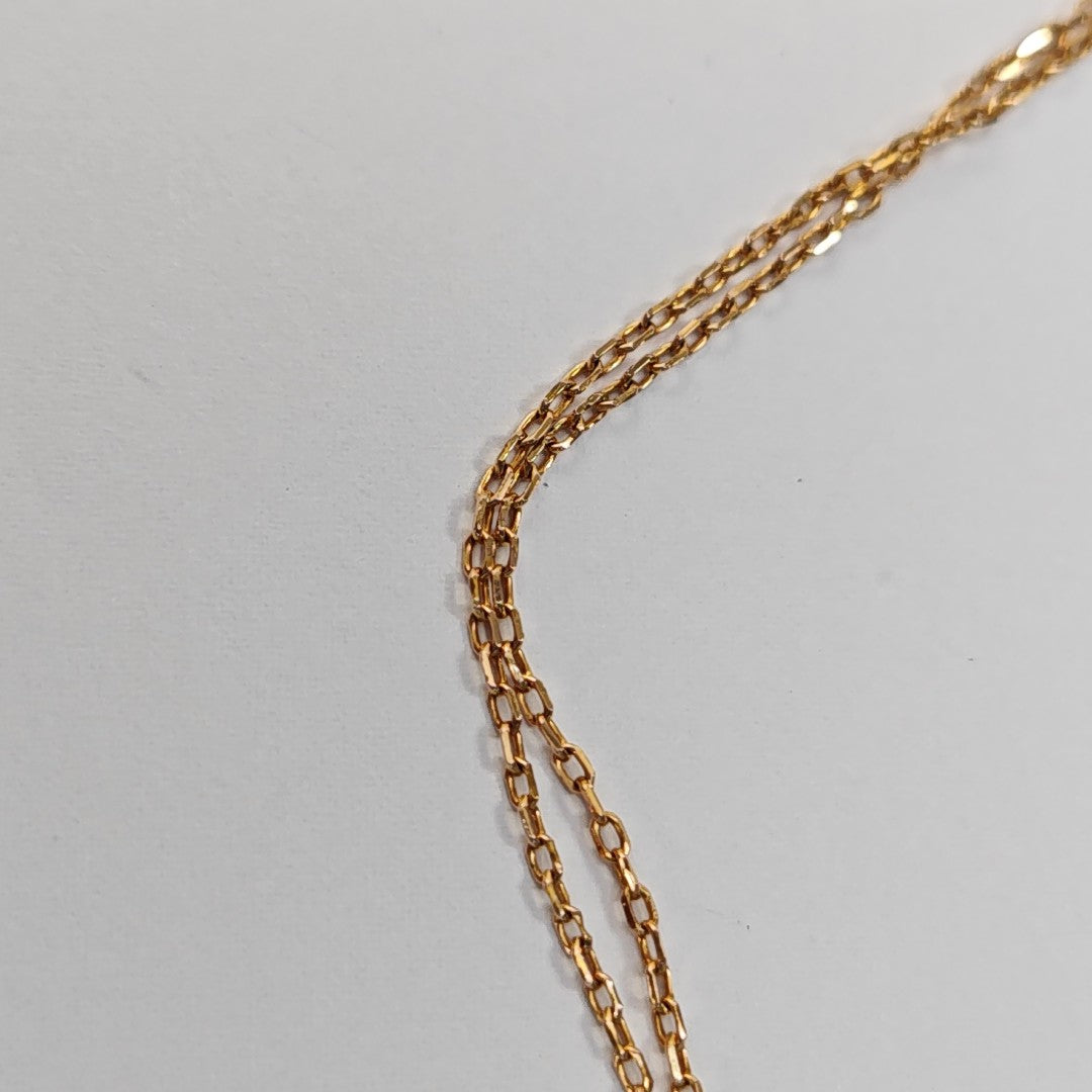 Pop H Metal Gold Necklace