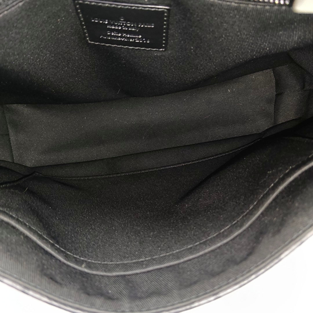 VOYAGER PM Monogram Coated Canvas Black