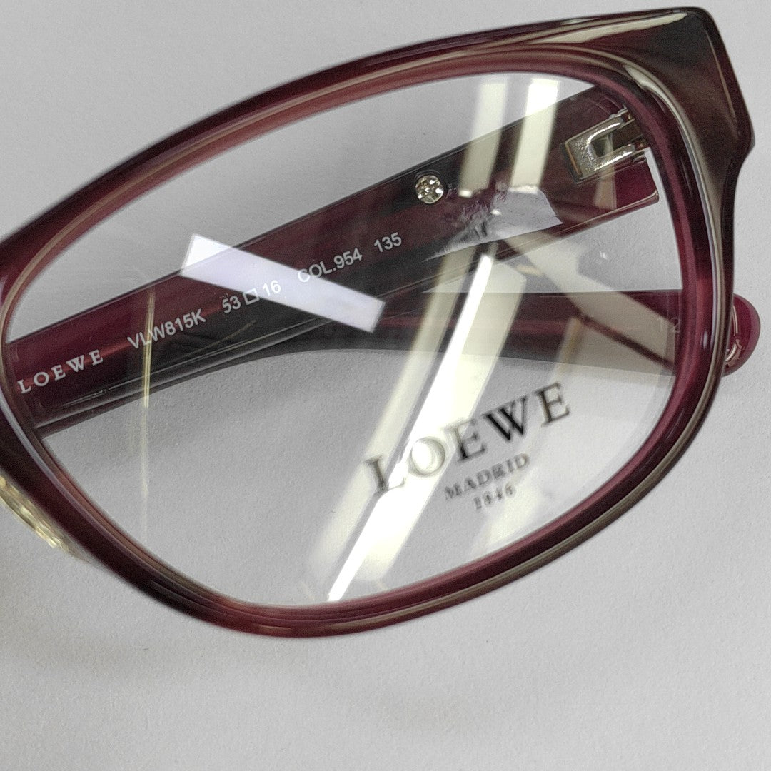 Synthetic Eyeglasses Red