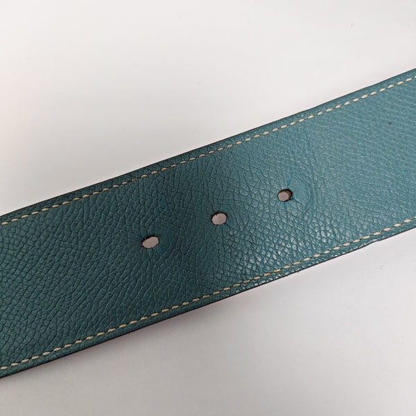 Leather Belt Blue