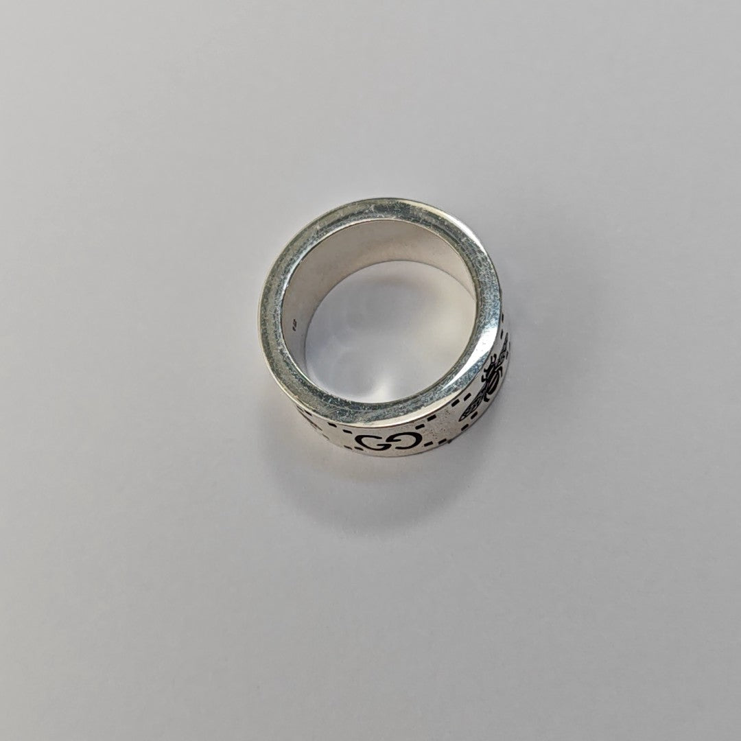 Ghost 925 Sterling Silver Ring EU 51