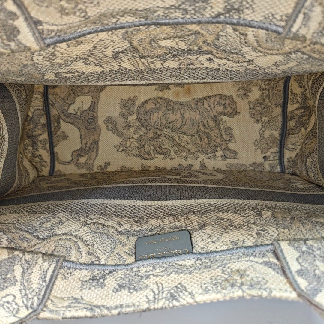 Book Tote Medium Fabric Gray