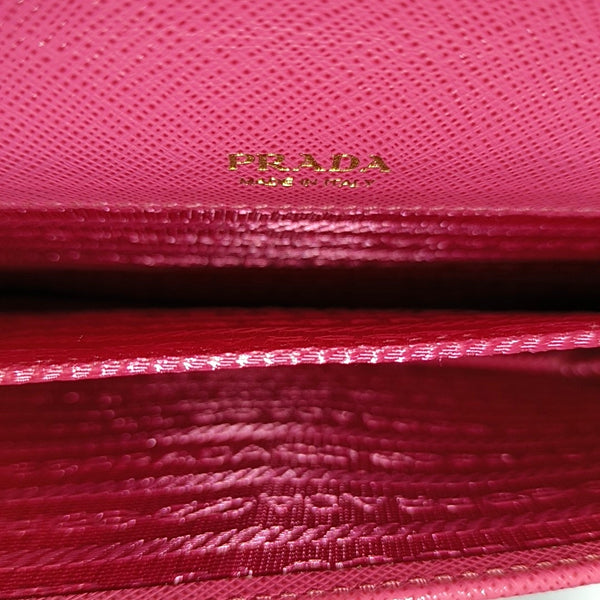 Saffiano Calfskin Shoulder Bag Mini Red