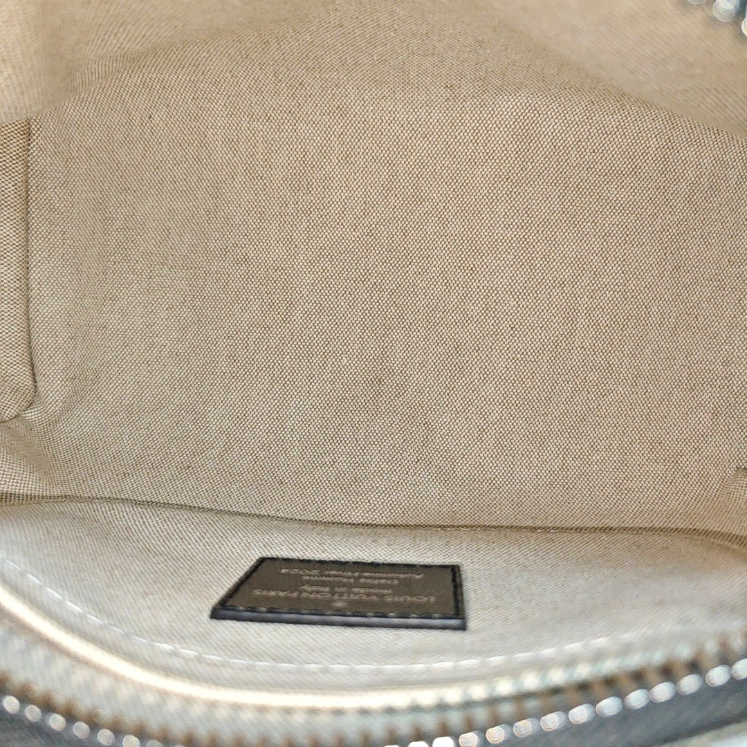 KEEPALL Monogram Calfskin Green