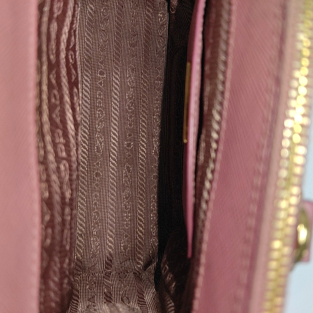 Galleria Super Mini Saffiano Calfskin Pink