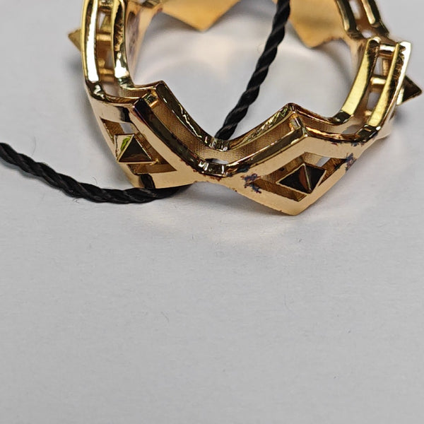 925 Sterling Silver Gold Ring EU 59