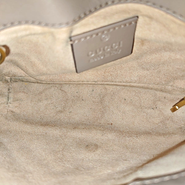 GG Marmont Mini Quilted Calfskin Beige