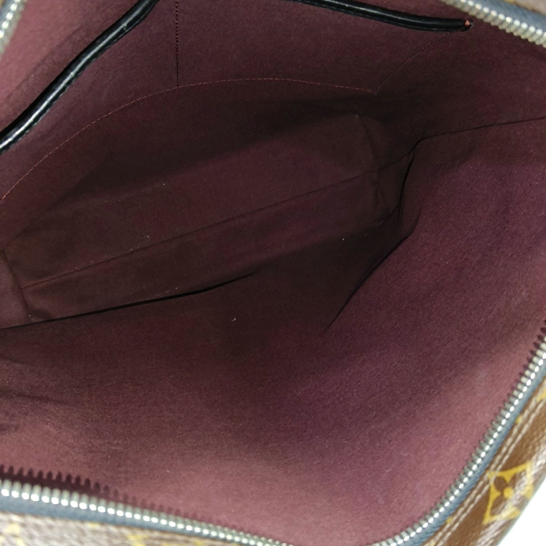 KITAN Monogram Coated Canvas Brown