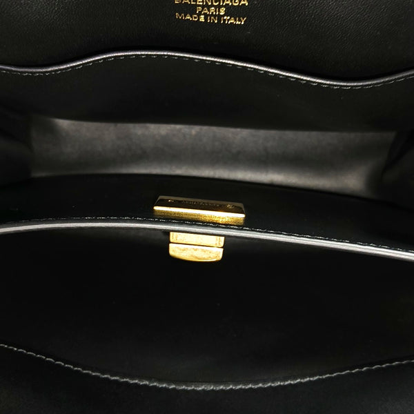 Calfskin Shoulder Bag Mini Black