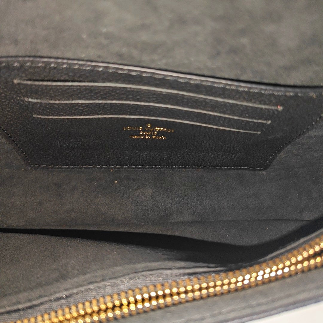 IVY Monogram Calfskin Black
