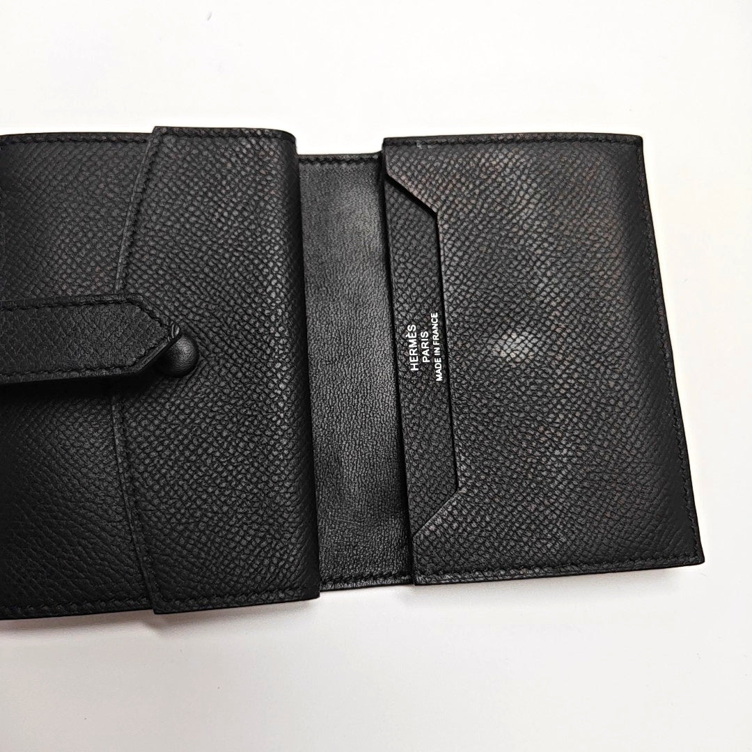 Bearn Mini Epsom Black Card Holder