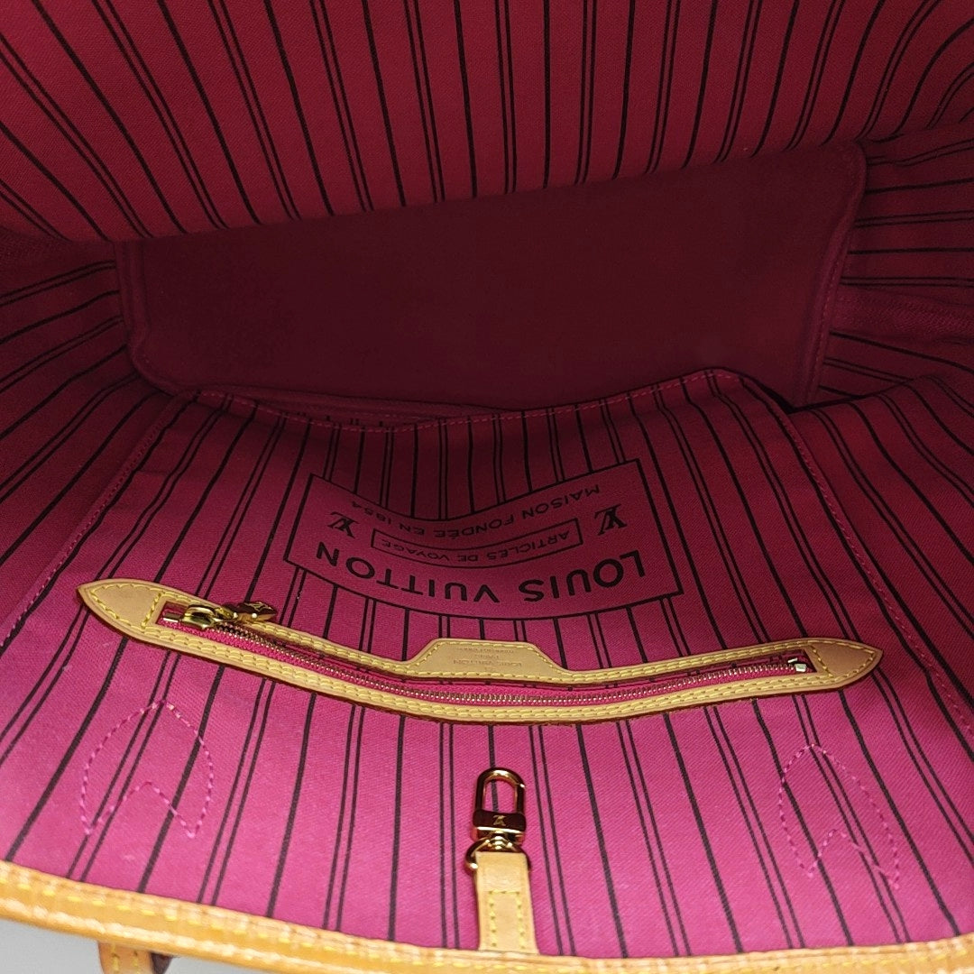 NEVERFULL MM Monogram Coated Canvas Brown
