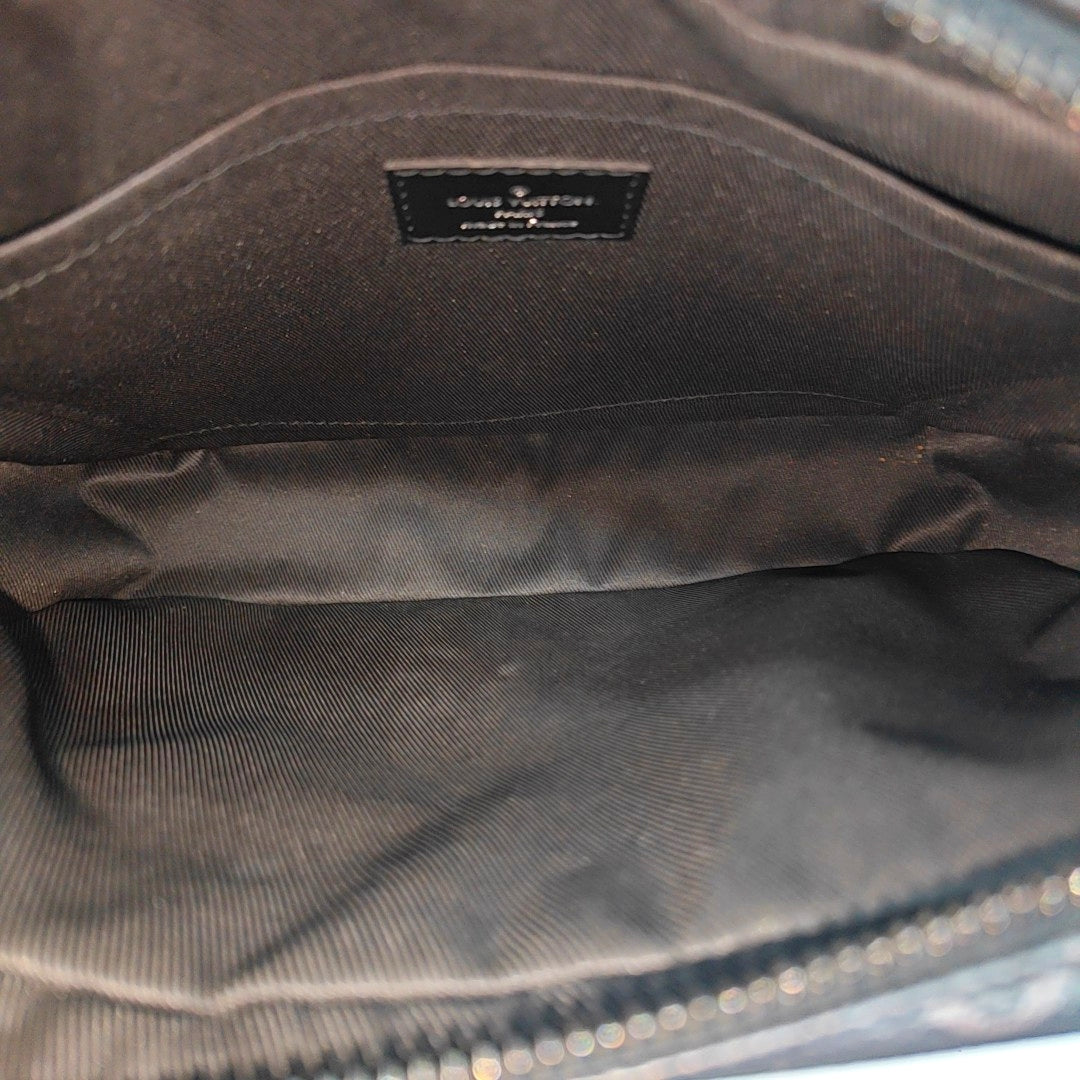 STEAMER Monogram Coated Canvas Black