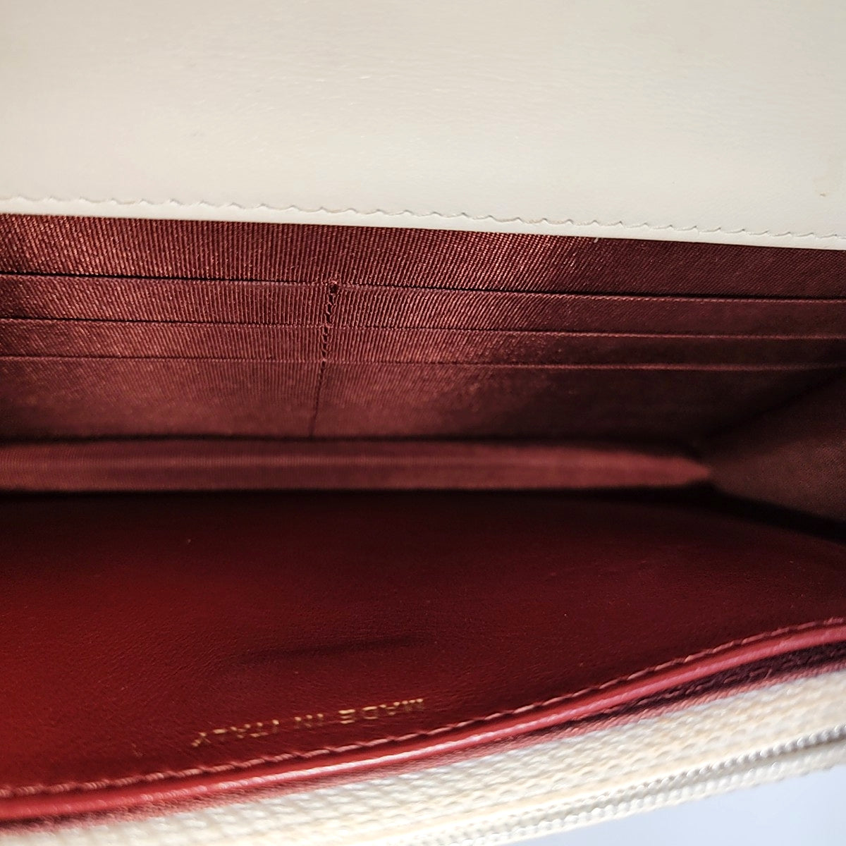 Quilted Calfskin Shoulder Bag White