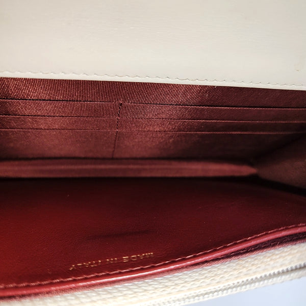 Quilted Calfskin Shoulder Bag White
