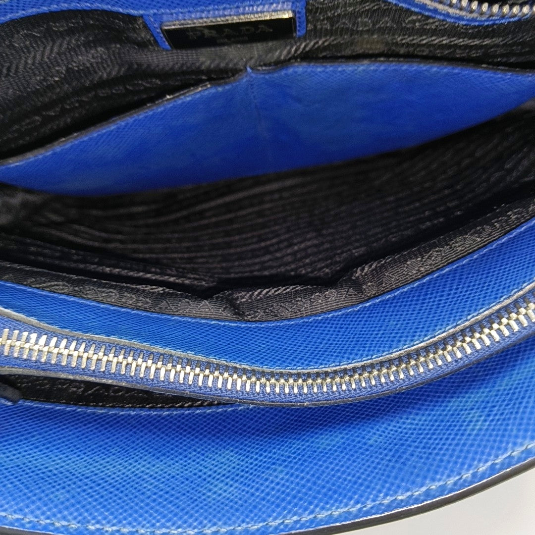 Saffiano Calfskin Tote Bag Blue