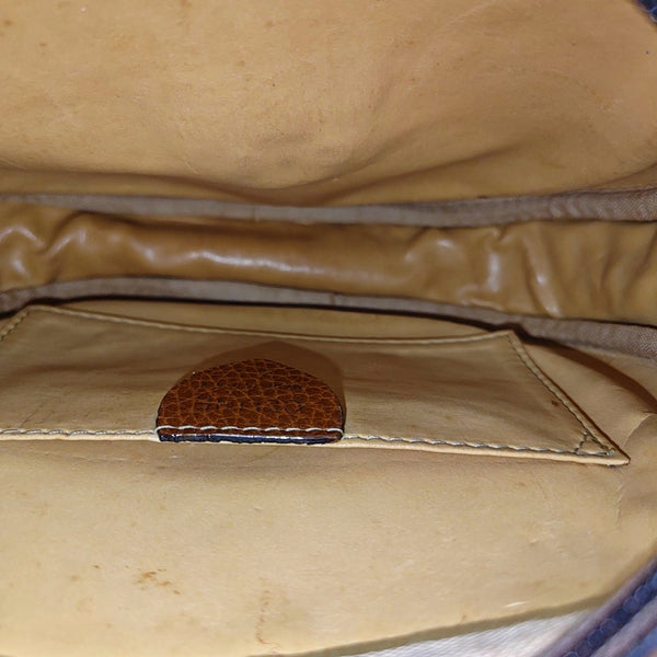 Calfskin Shoulder Bag Brown