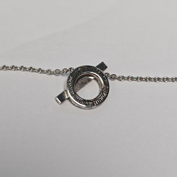 Finesse 18k White Gold Silver Necklace