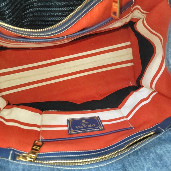 Denim Tote Bag Blue