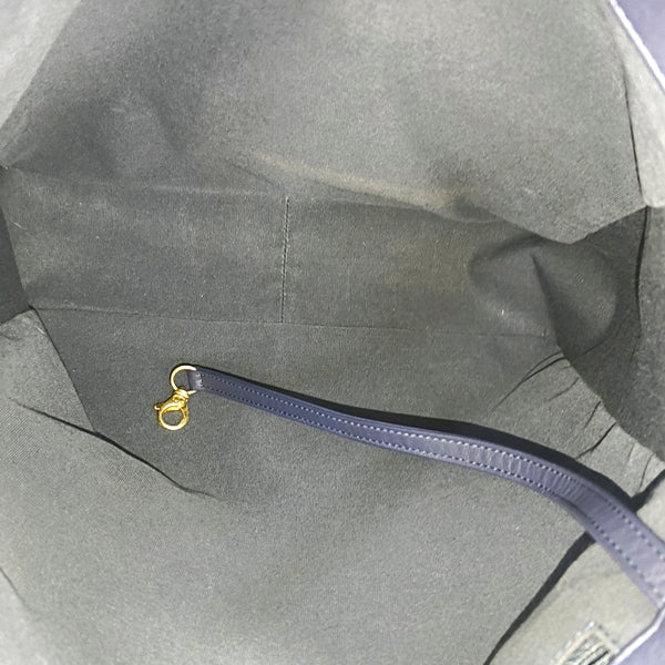 CHANEL 19 Large Quilted Denim Blue