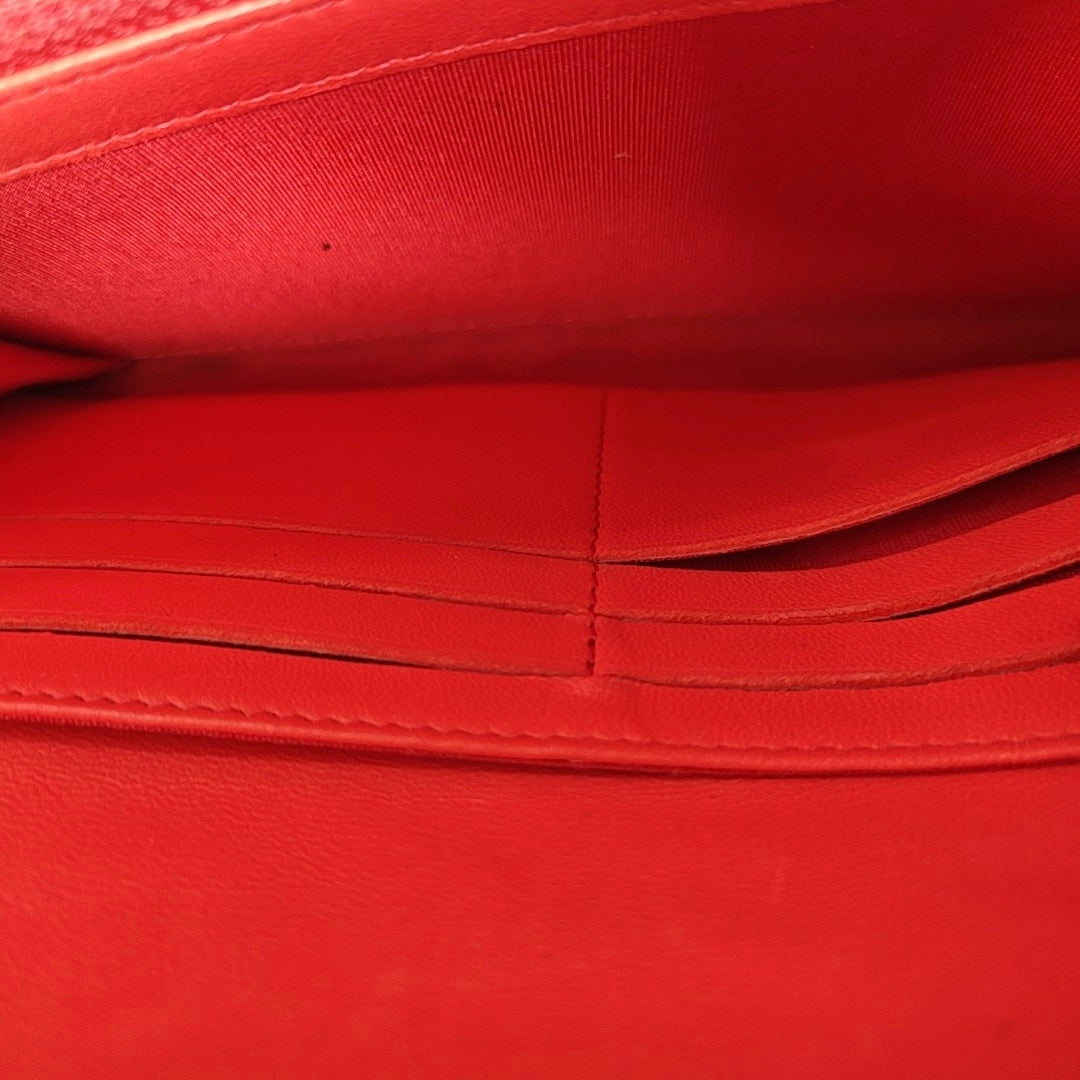 Quilted Lambskin Wallet Red