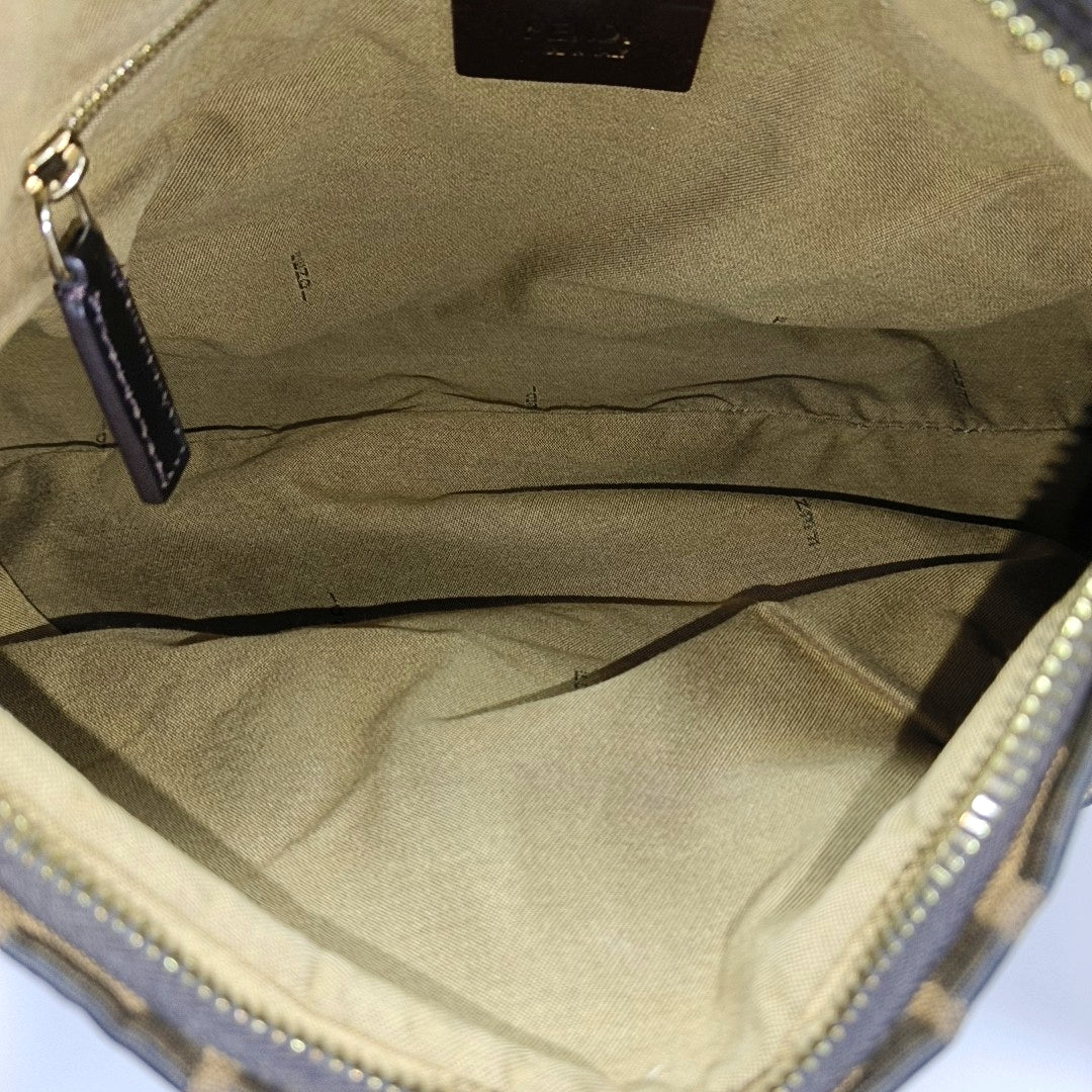 Canvas Top Handle Bag Brown