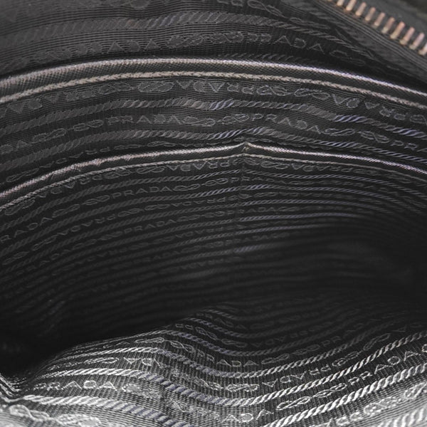 Nylon Top Handle Bag Black