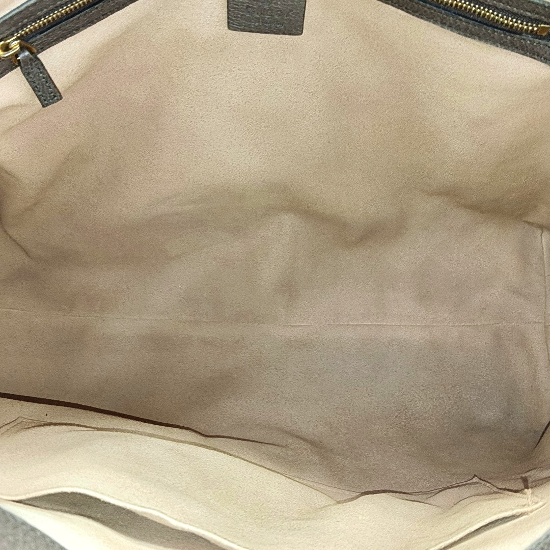 Monogram Coated Canvas Tote Bag Brown