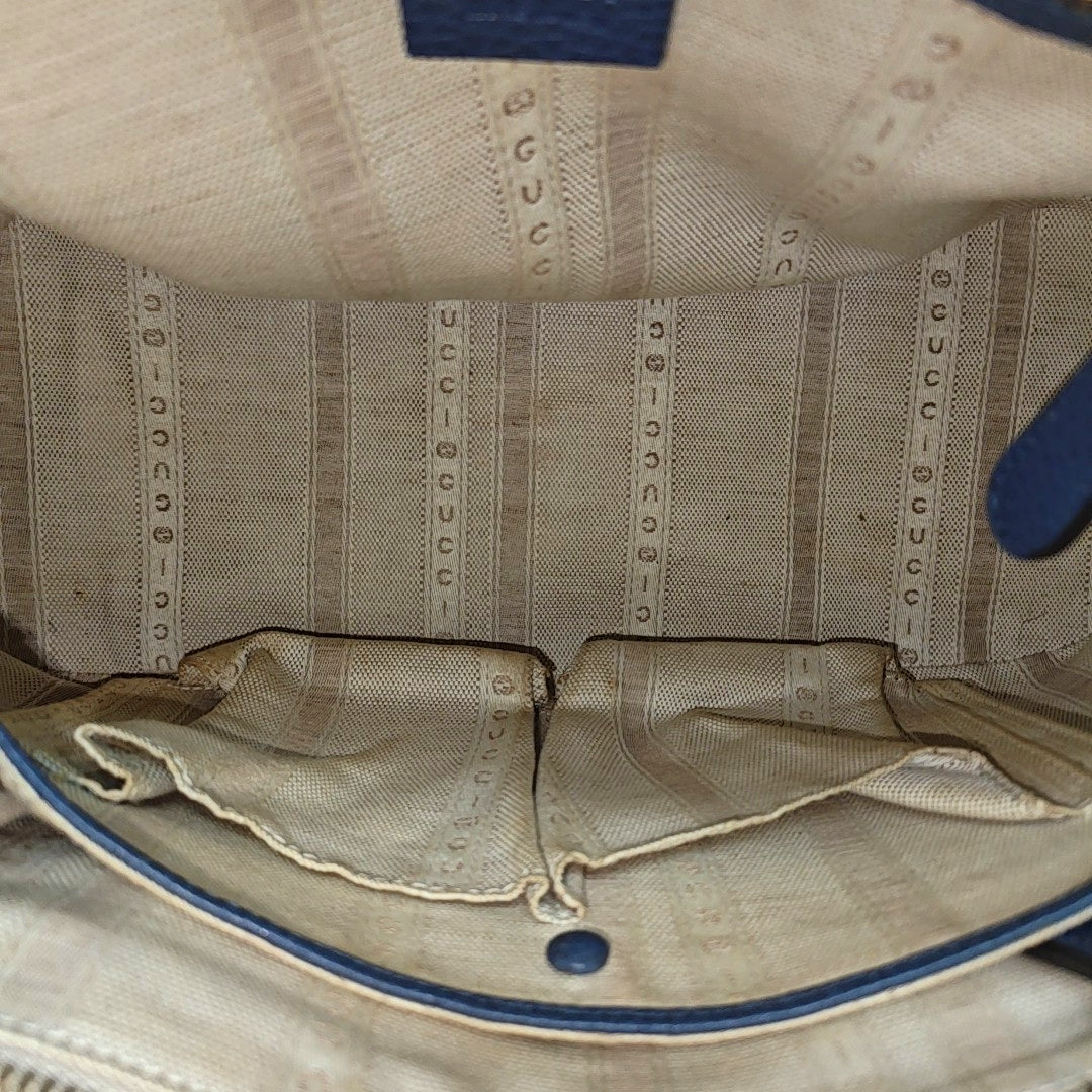 Calfskin Shoulder Bag Blue