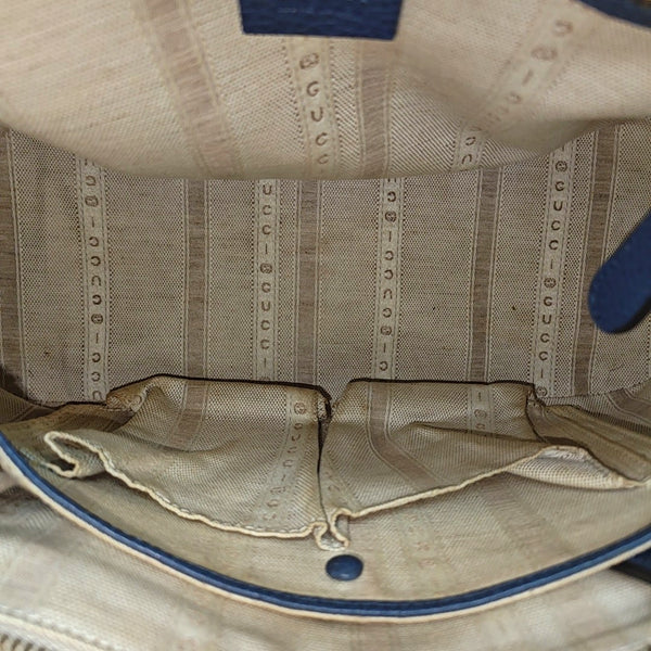 Calfskin Shoulder Bag Blue