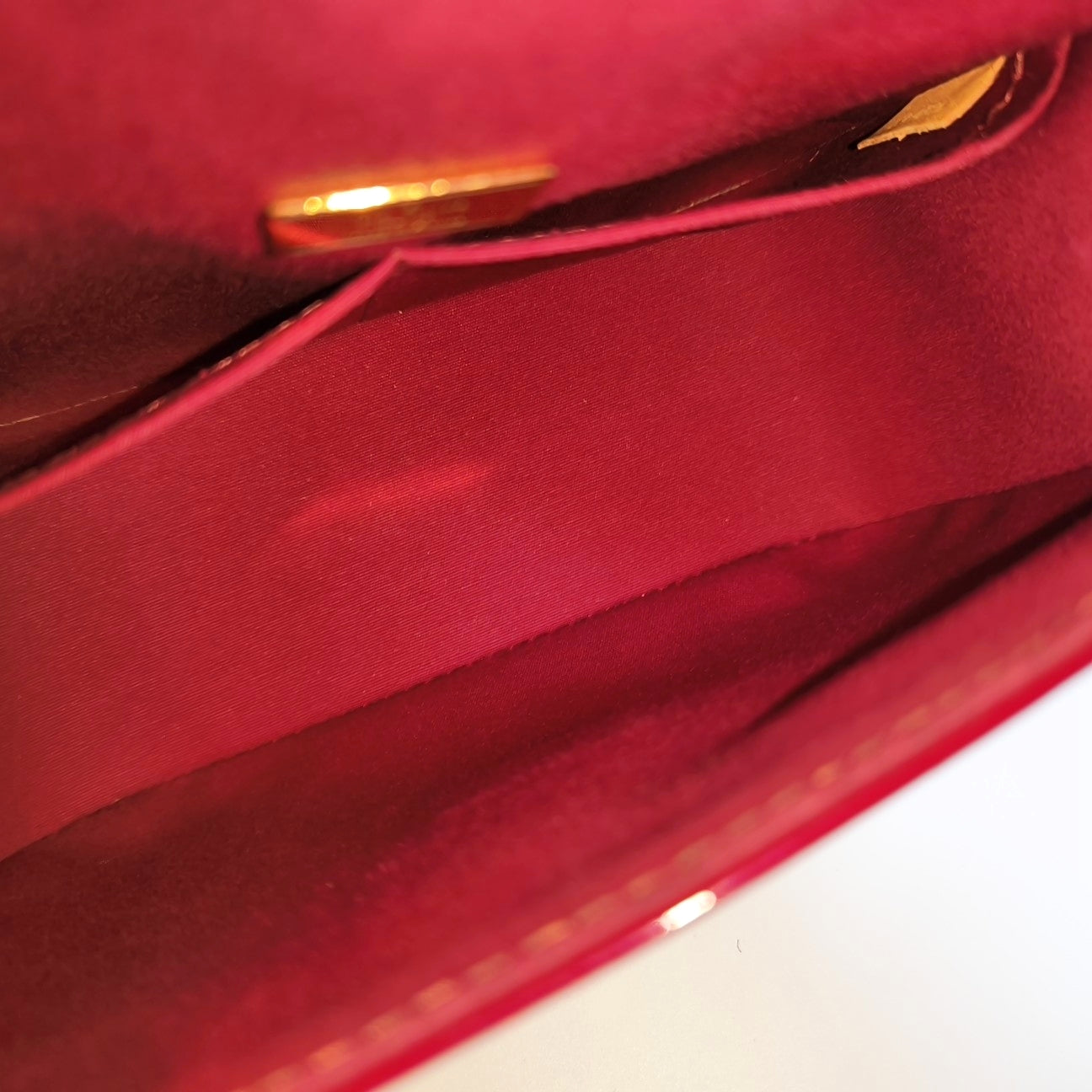 PASADENA PM Monogram Patent Leather Red