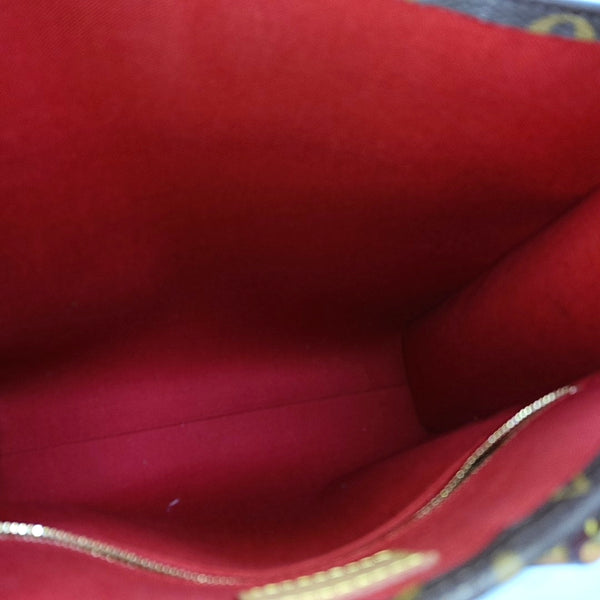 SAC PLAT MM Monogram Coated Canvas Brown
