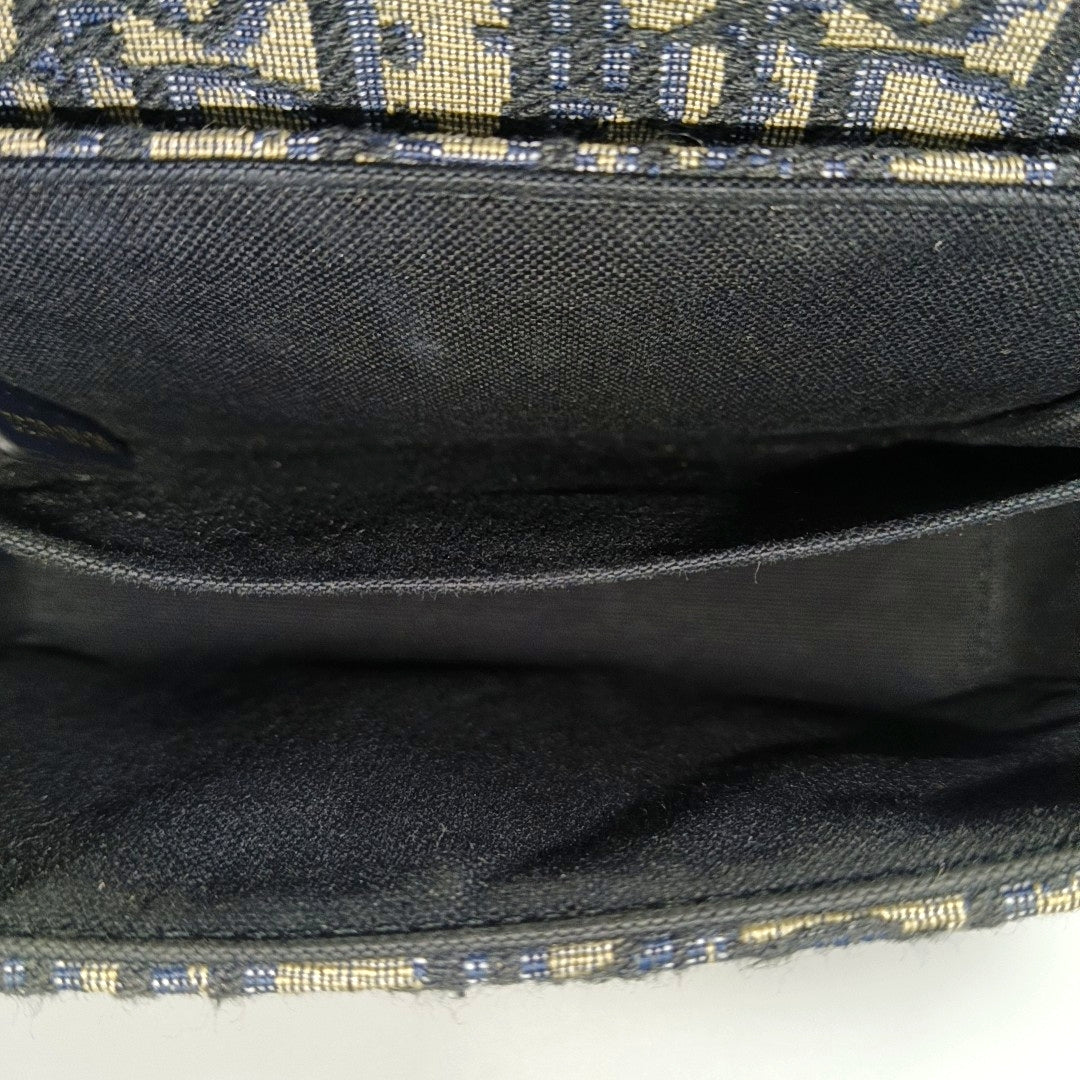 30 Montaigne Mini Oblique Canvas Blue