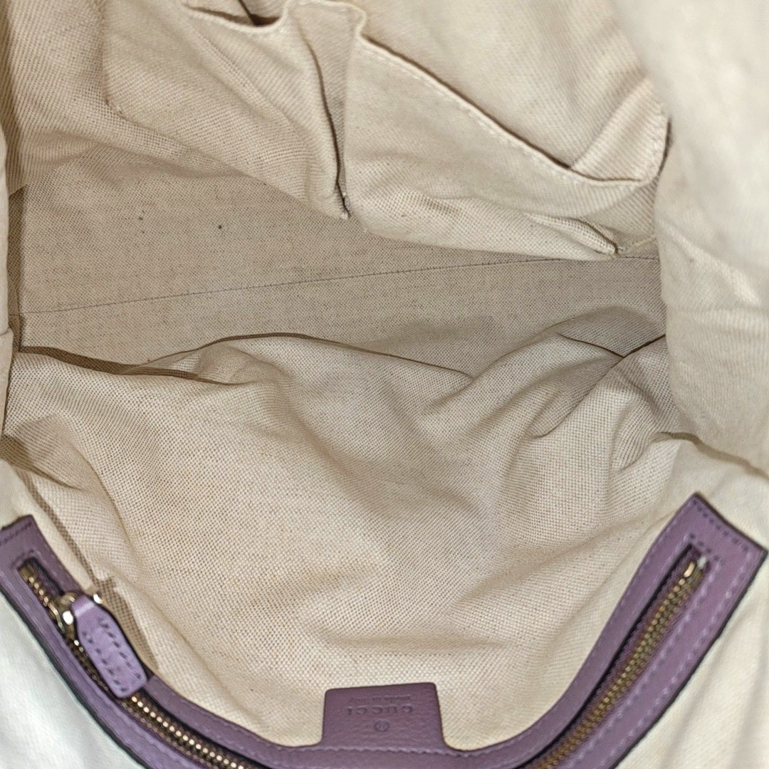 Calfskin Shoulder Bag Purple