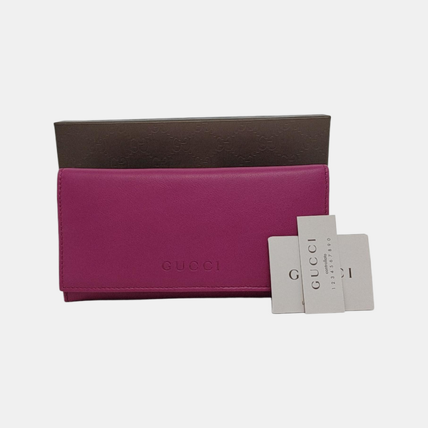 Calfskin Purple Wallet