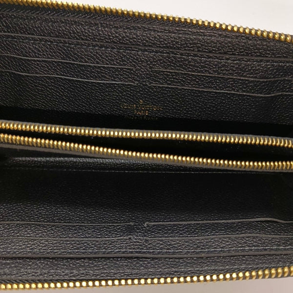 CLÉMENCE Monogram Calfskin Black Wallet