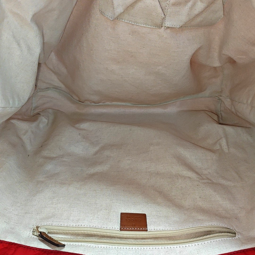 GG Imprime Monogram Nylon Red