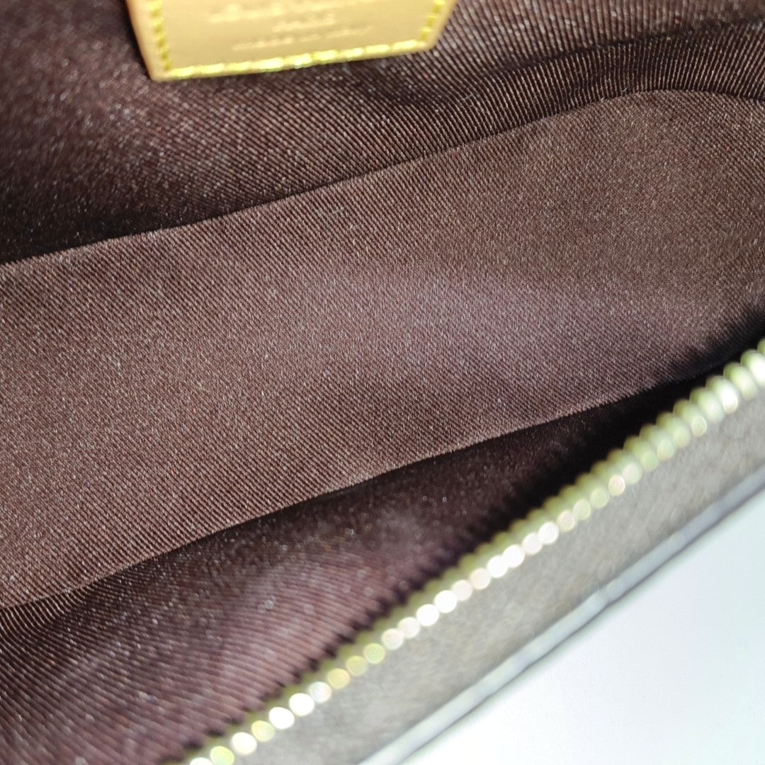 BOULOGNE Nano Monogram Coated Canvas Brown
