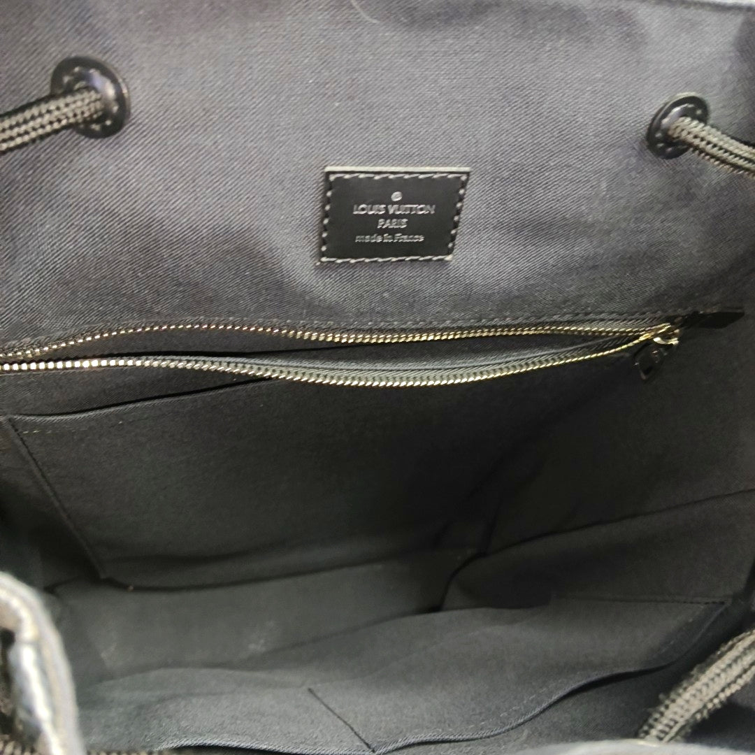 CHRISTOPHER MM Damier Graphite Coated Canvas Gray