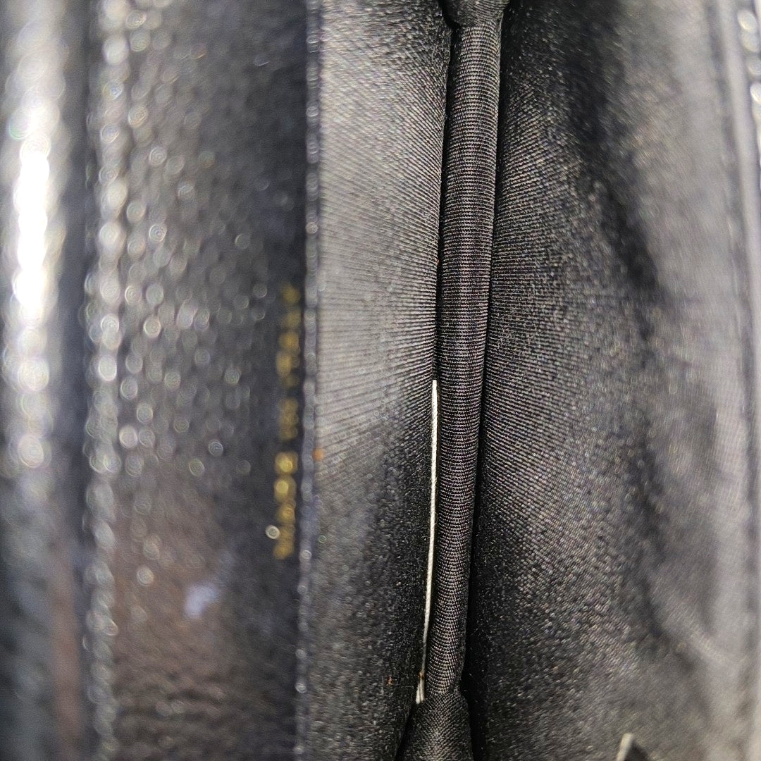 WOC Quilted Grained Calfskin Black