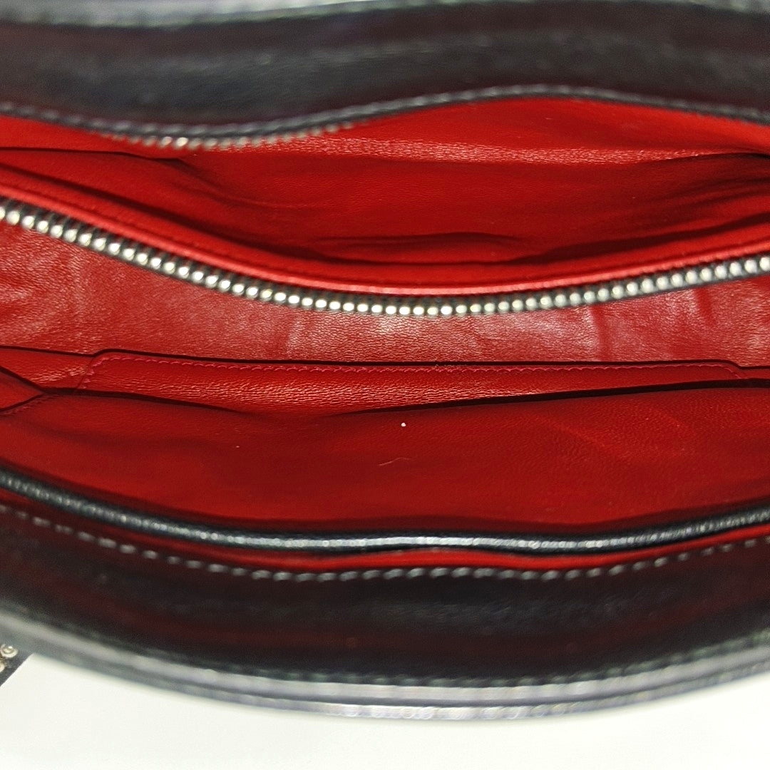 Calfskin Shoulder Bag Black