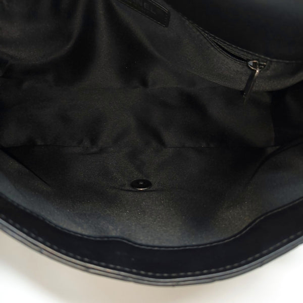 Quilted Calfskin Shoulder Bag Black