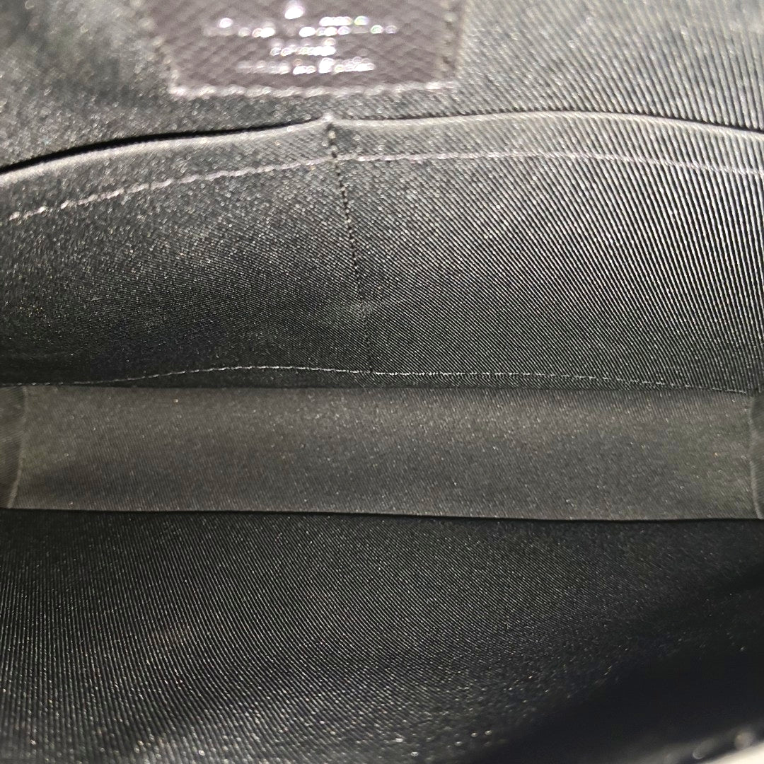 TAIGARAMA Monogram Coated Canvas Black