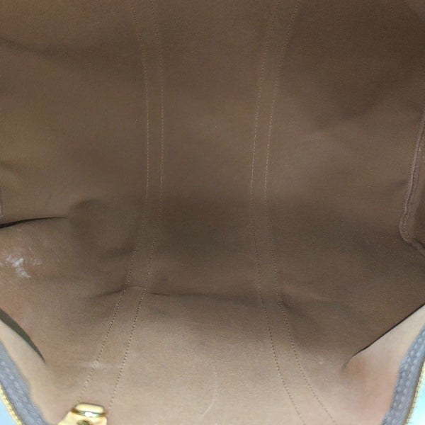 KEEPALL 50 Monogram Coated Canvas Brown