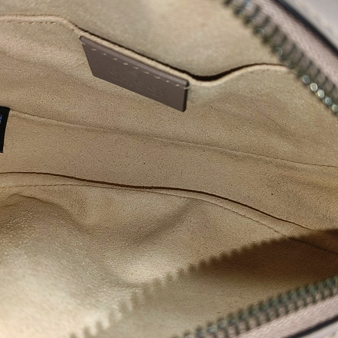 GG Marmont Super Mini Quilted Calfskin Beige