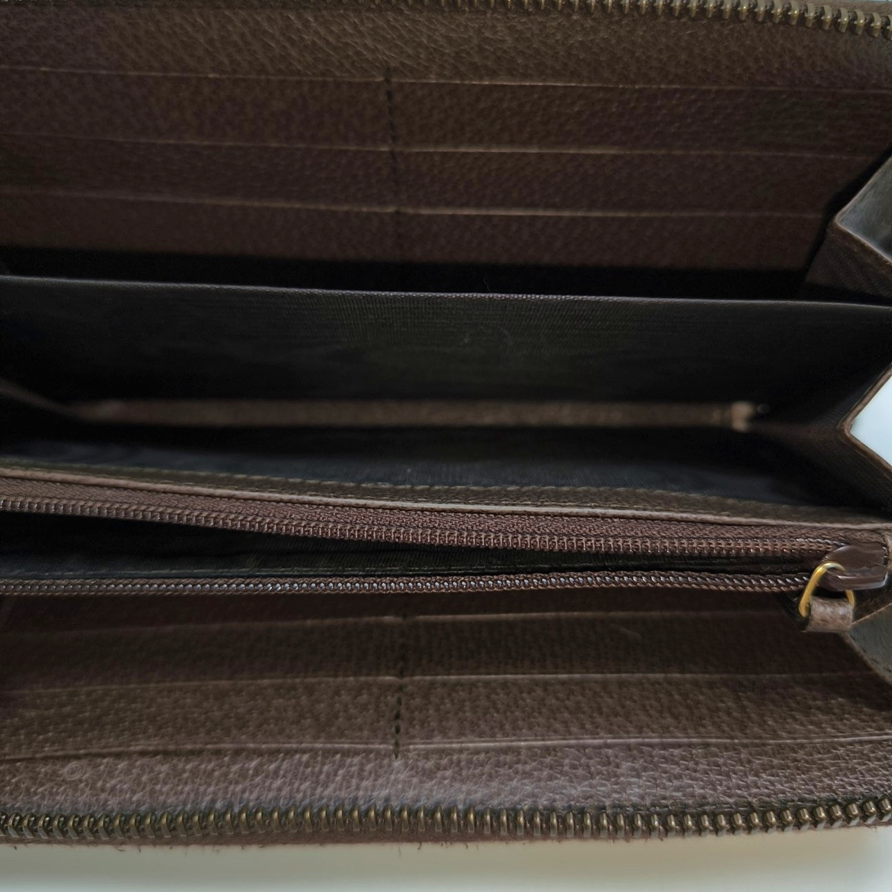 Monogram Coated Canvas Wallet Brown