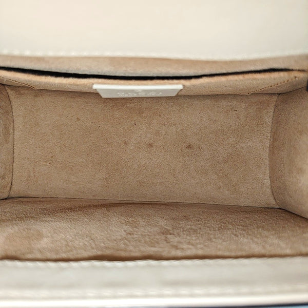 Sylvie Mini Calfskin White