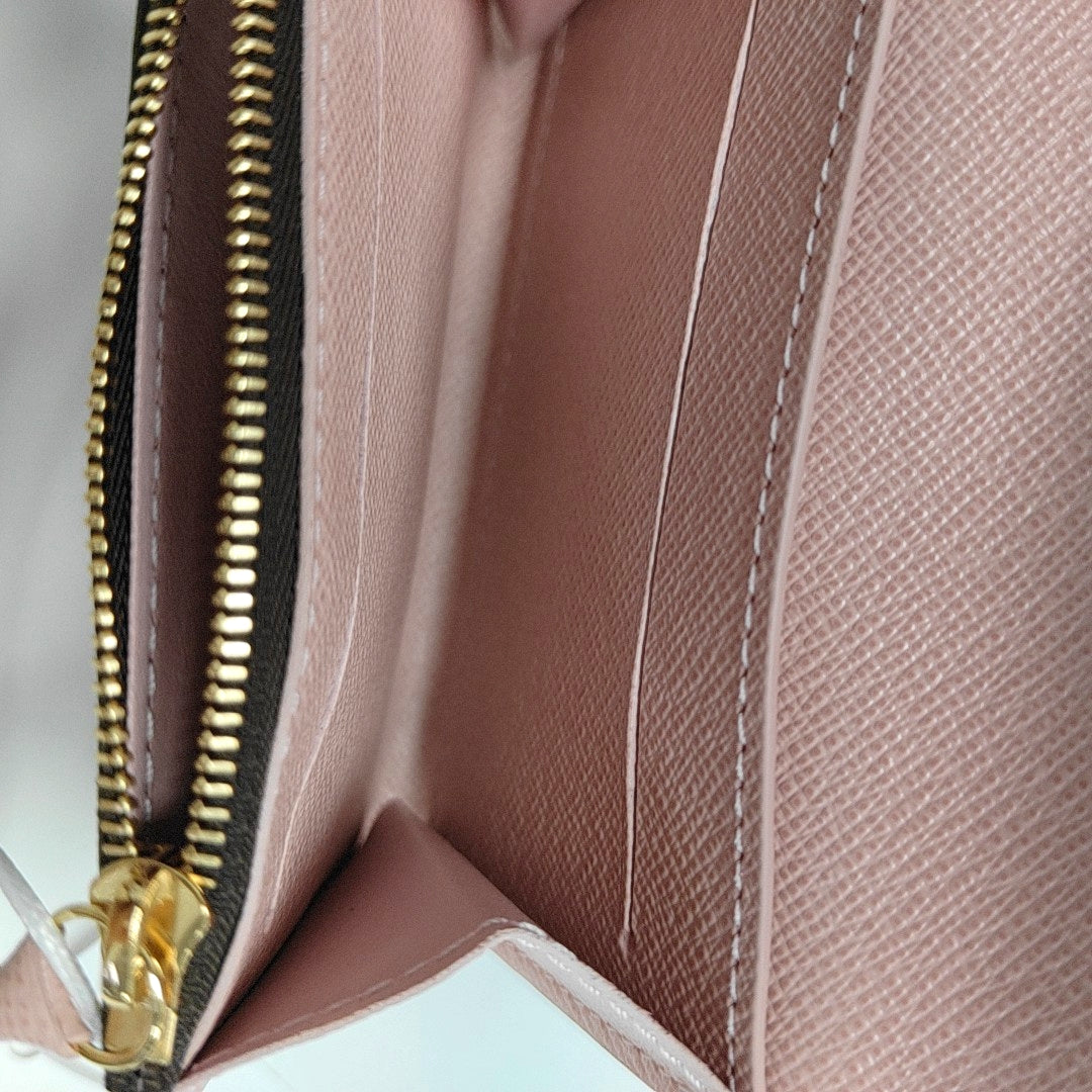 ROSALIE Monogram Coated Canvas Brown Card Holder